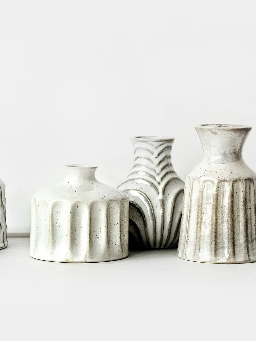 Rustic Handmade Ceramic Vase for Floral Arrangements