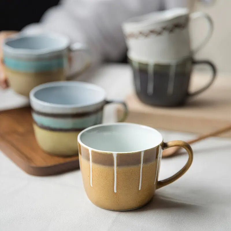 Creative Japanese Rustic Glaze Ceramic Coffee Mug