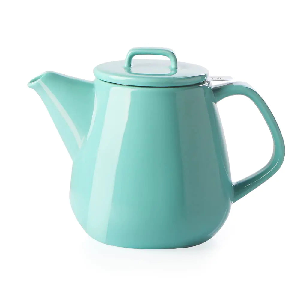 Sweejar 42oz Tea pot with Removable Stainless Steel InfuserMicrowave &amp; Dishwasher Safe Tea Pots for Loose TeaTea Pots with Infuser for Chrismas Women Gift(Turquoise)