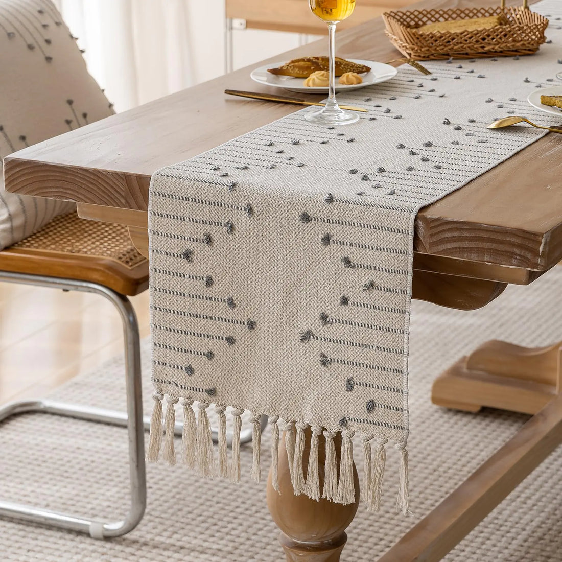 Joyfol Boho Table Runner