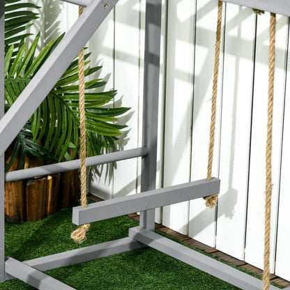 Chicken Swing &amp; Activity Set – Wooden Coop Accessory with Perches, Ladder &amp; Play Area for 3–4 Hens