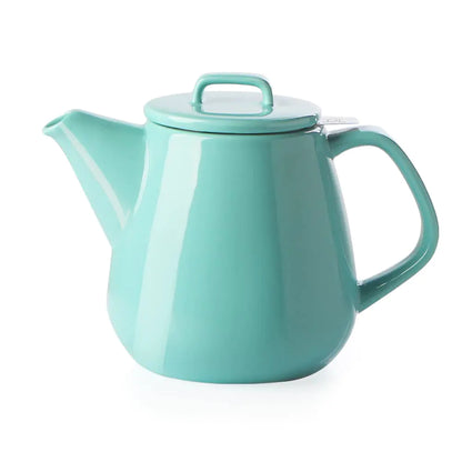 Sweejar 42oz Tea pot with Removable Stainless Steel InfuserMicrowave &amp; Dishwasher Safe Tea Pots for Loose TeaTea Pots with Infuser for Chrismas Women Gift(Turquoise)