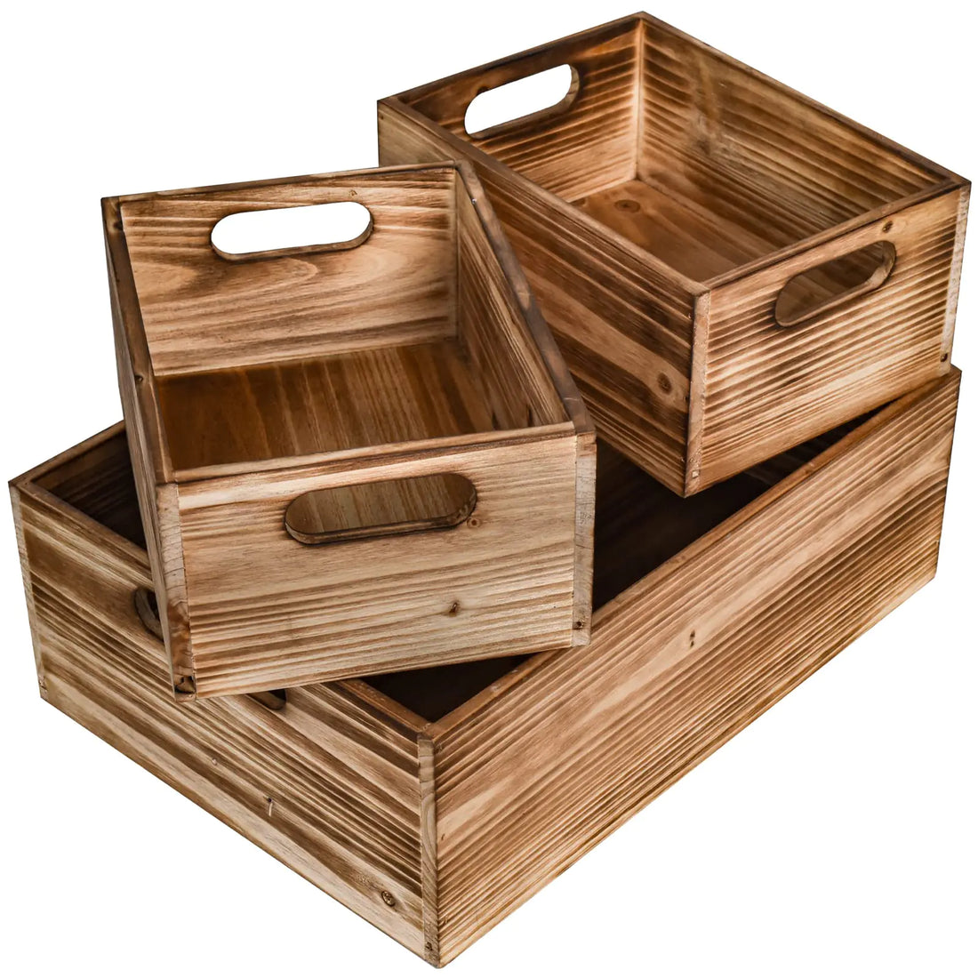 Rustic Wooden Storage Crates