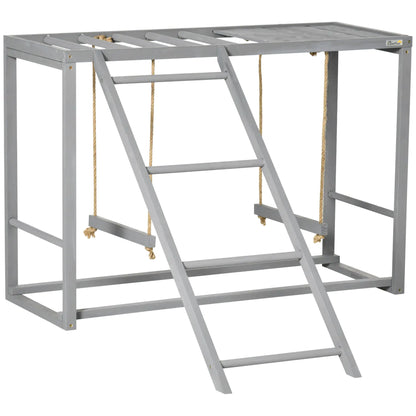 Chicken Swing &amp; Activity Set – Wooden Coop Accessory with Perches, Ladder &amp; Play Area for 3–4 Hens