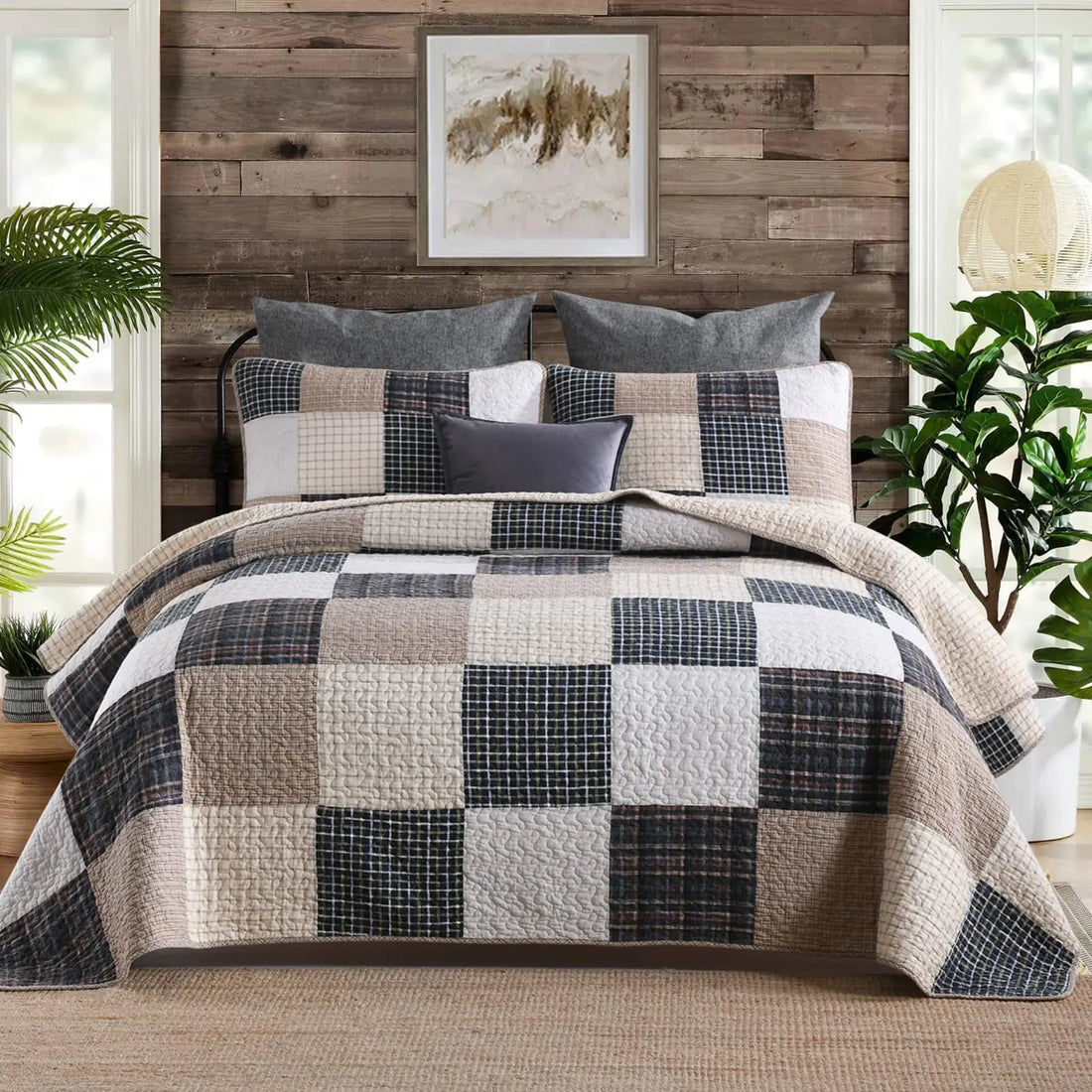 SahSahCasa Queen Quilt Set