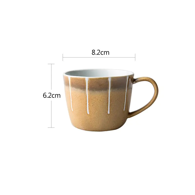 Creative Japanese Rustic Glaze Ceramic Coffee Mug