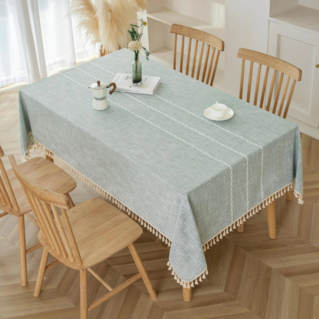 PANGSINNE Stone Blue Tablecloth