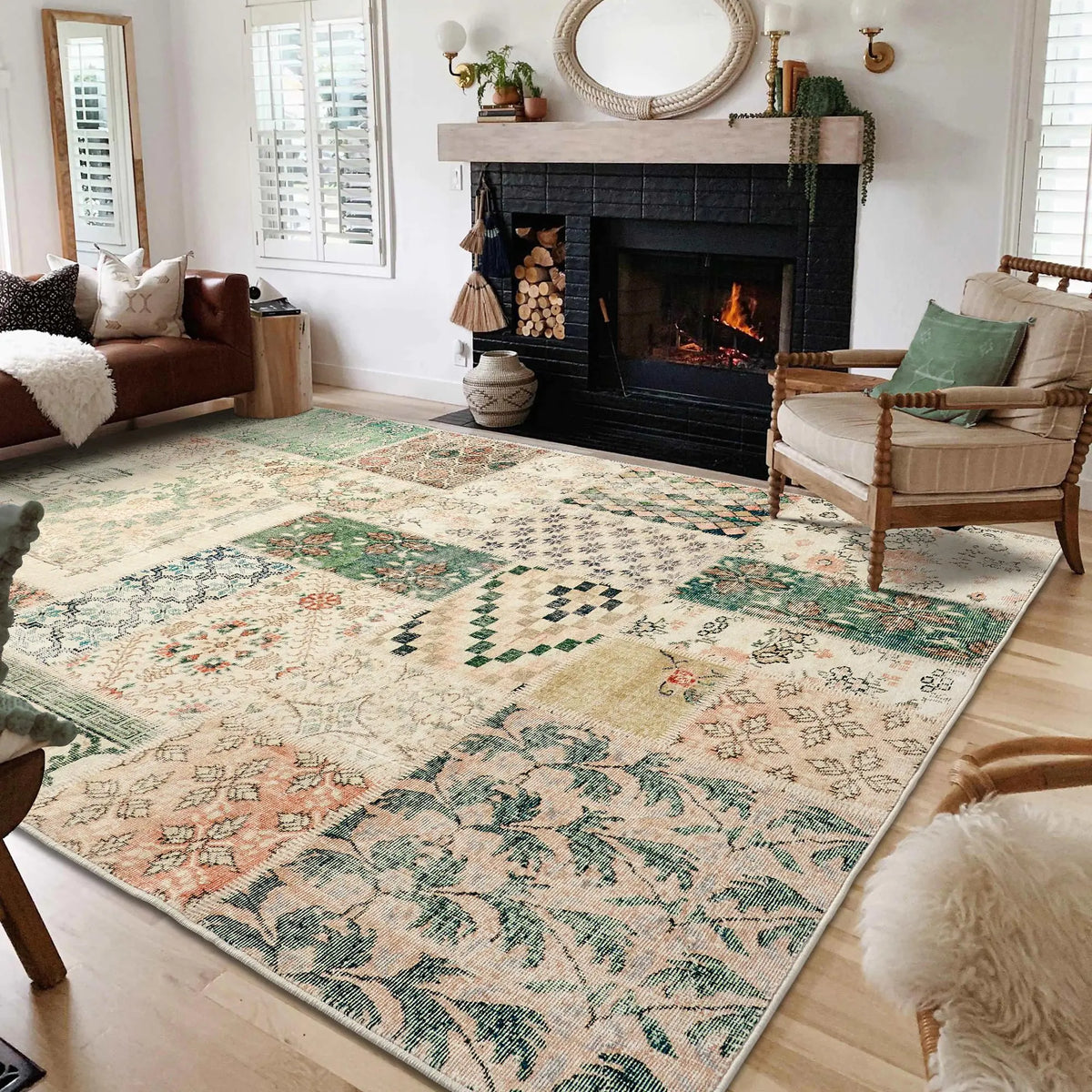 Washable Farmhouse Rug – thebawkafeel